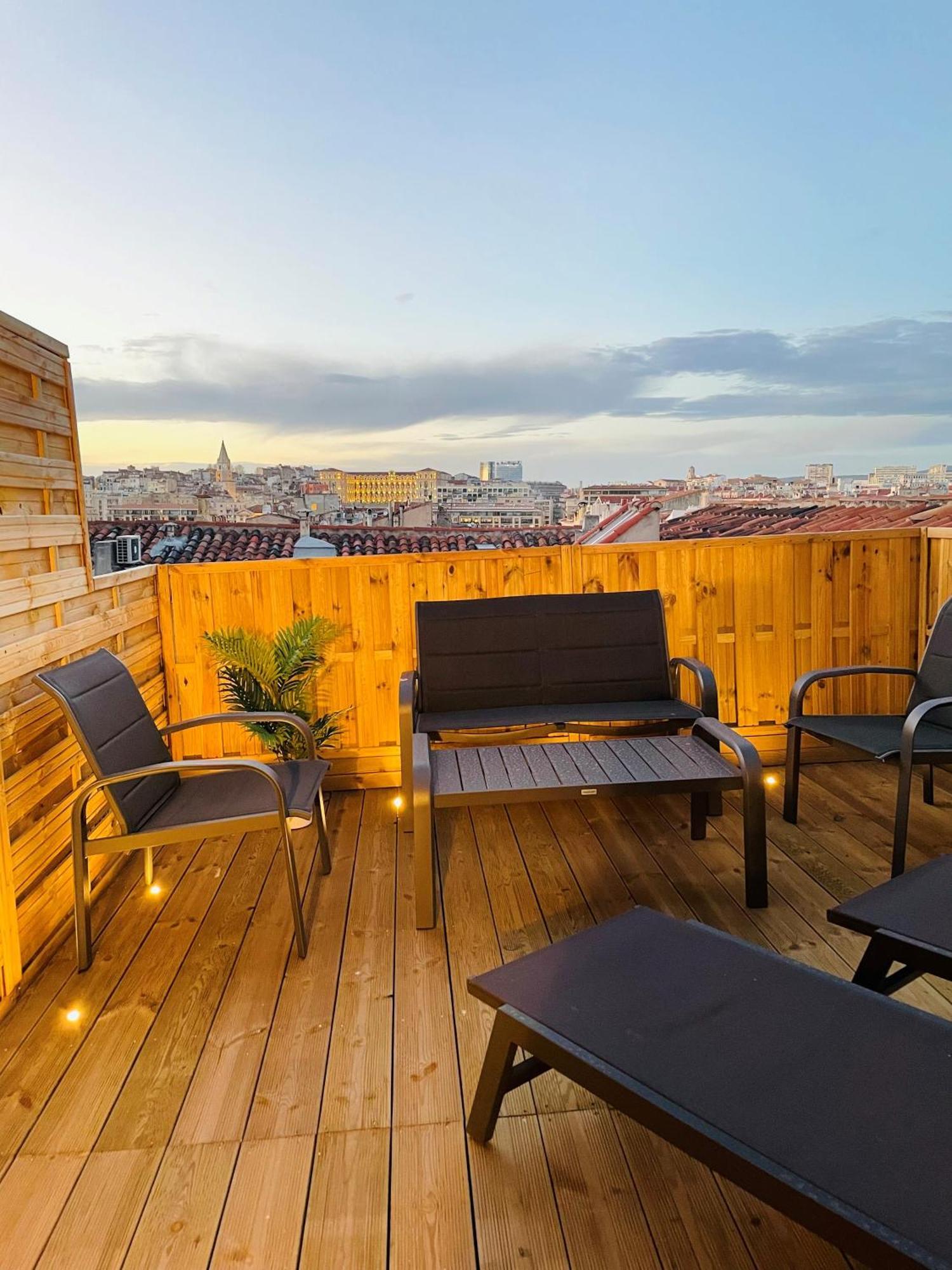 Honore - Rooftop Avec Vue - Appartement T3 Atypique Centre Ville Vieux Port Proche Opera มาร์กเซย ภายนอก รูปภาพ